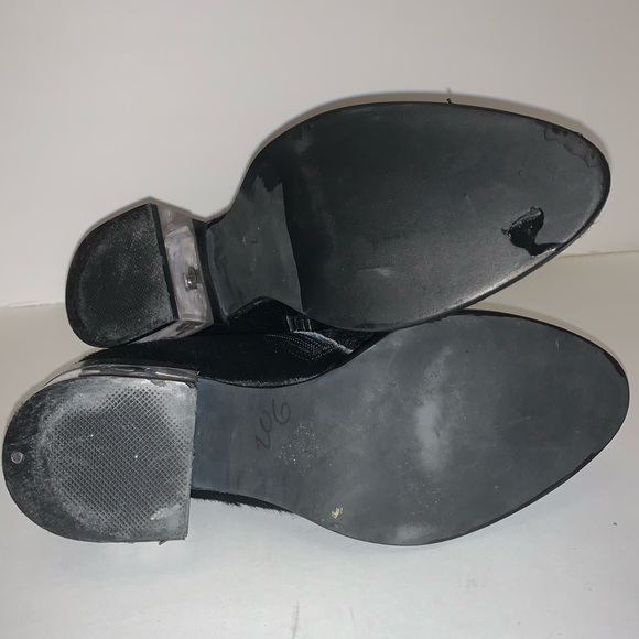 Jeffrey Campbell LETO Pony Hair Boot Clear Heel 7 - Picture 7 of 8